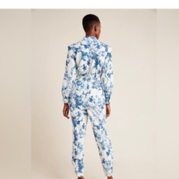 Anthropologie Lucienne Belted Romper Size 4 - Picture 2 of 9